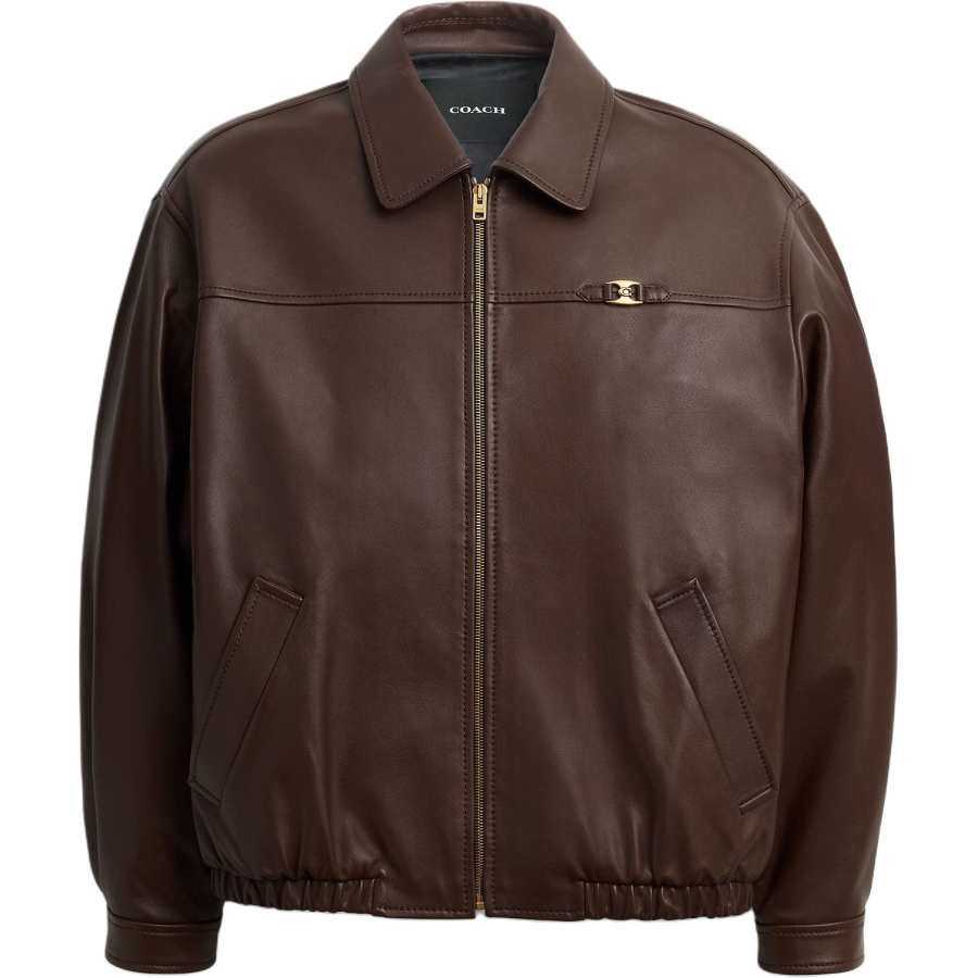 COACH COACH FW25 Leather Jacket Women's