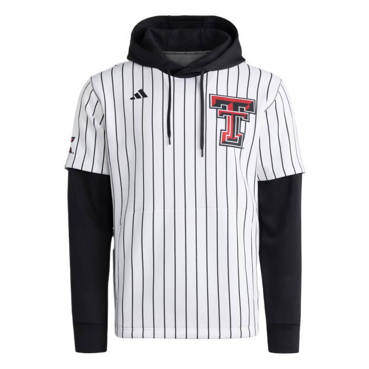 Adidas Adidas Free Shipping With AdiClub Texas Tech Red Raiders Baseball Hooded Jersey