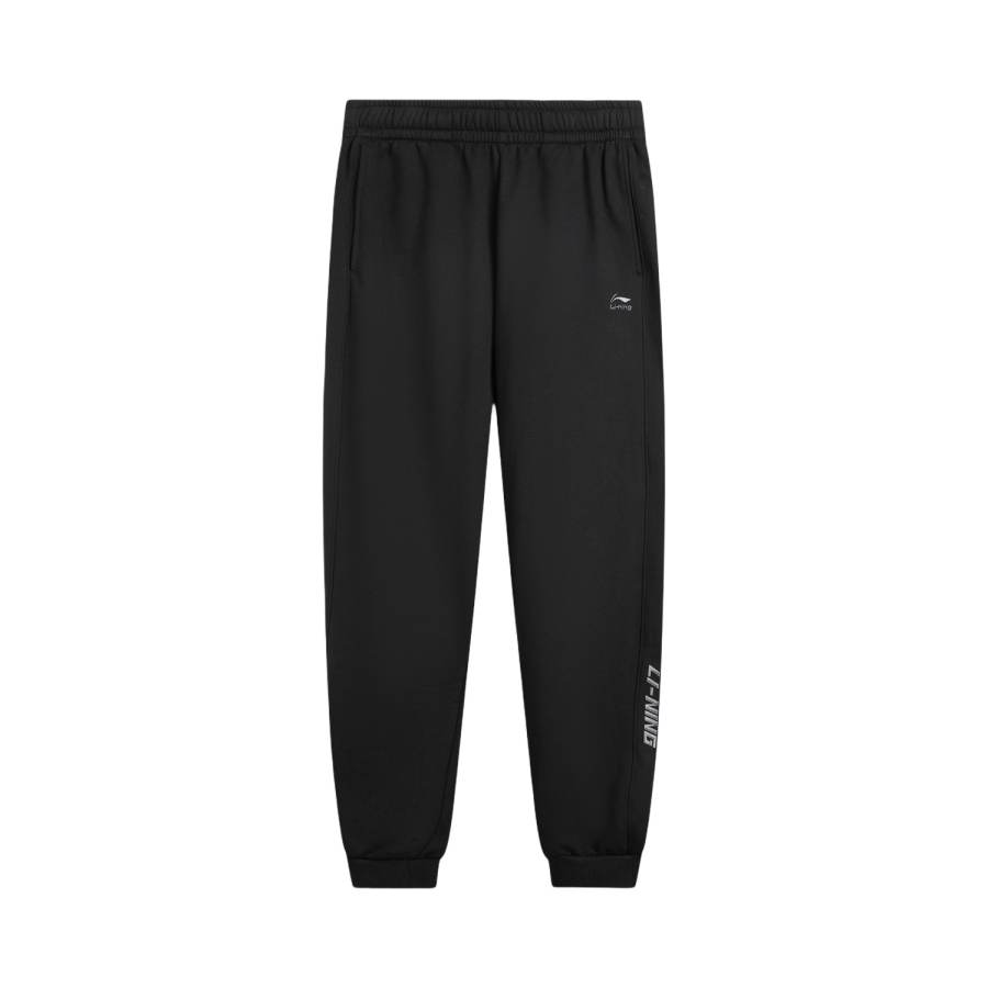 Li-Ning Li Ning Sports Life Collection Fleece Lined Thermal Fashion Versatile Casual Letter Embroidery Mid Rise