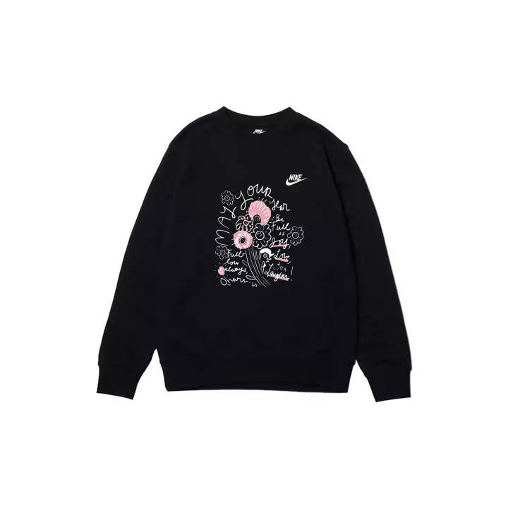 Nike Nike Sweatshirts Men's Black Crew Neck Moderate