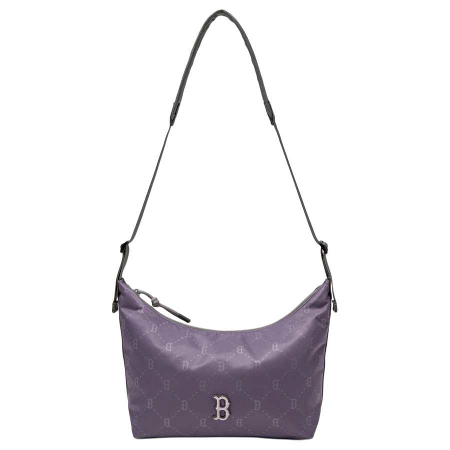 MLB Boston Red Sox Nylon Shoulder Bag Crossbody Bag Unisex Boston Red Sox & Light Violet