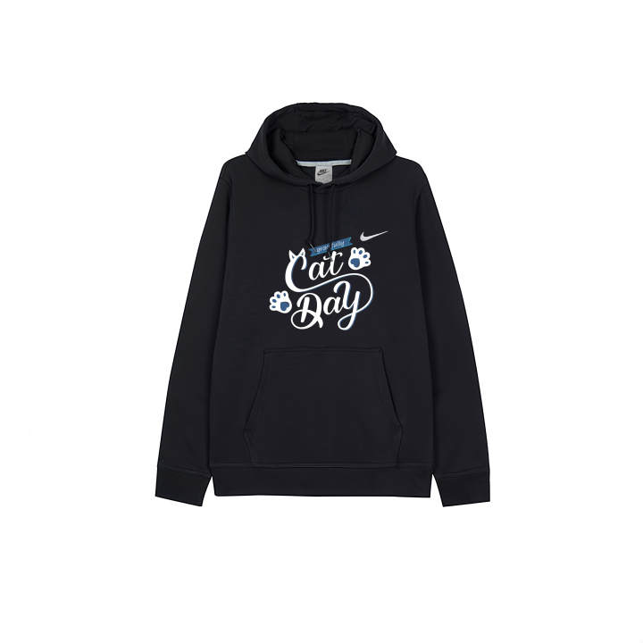 Nike Nike Sweatshirts Men's Black Hooded Thickened