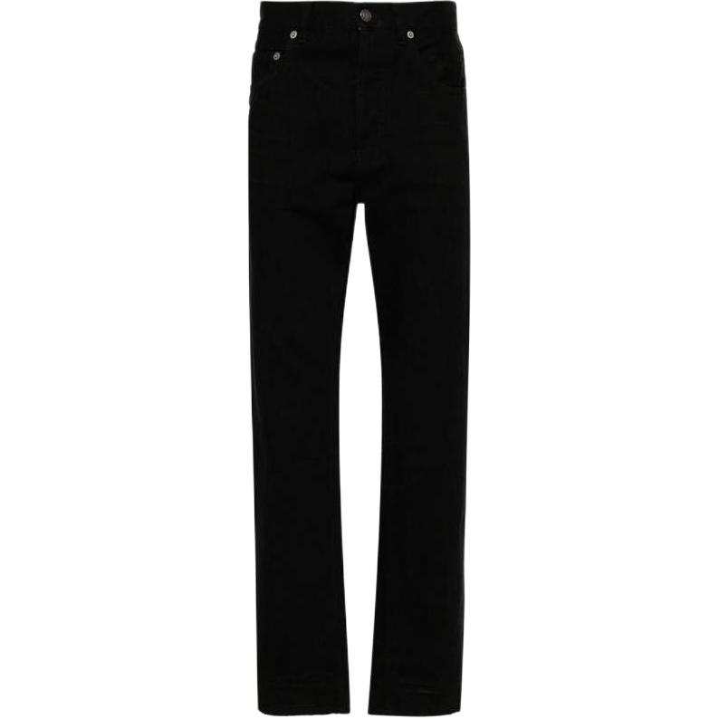 SAINT LAURENT Button Detailed Straight Leg Jeans