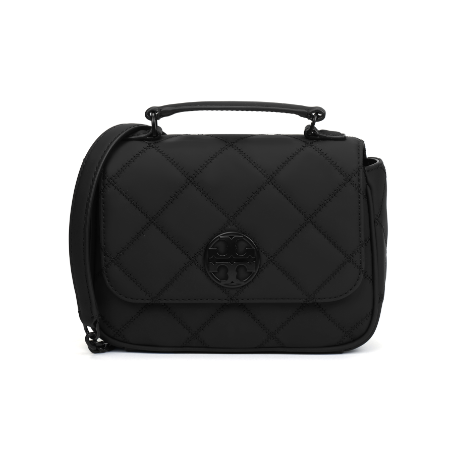 TORY BURCH Willa Artificial Leather Shoulder Bag, Crossbody Bag, Handbag Mini Women's Black