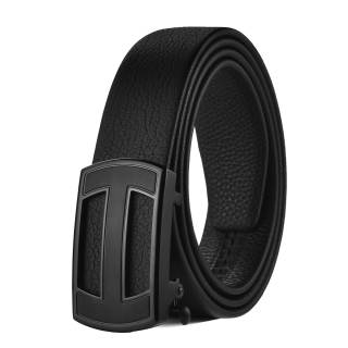 LAORENTOU Top Grain Cow Leather Belts Men's 3.5cm