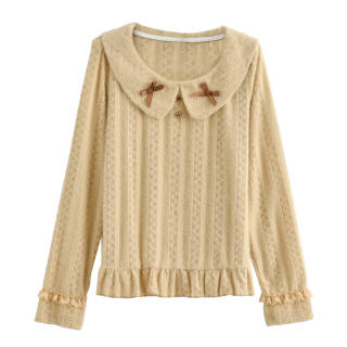 SNBL Shirts Women's Khaki Peter Pan Collar Moderate