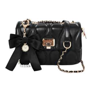 OTA Pu Shoulder Bag, Crossbody Bag Regular Unisex Black/White
