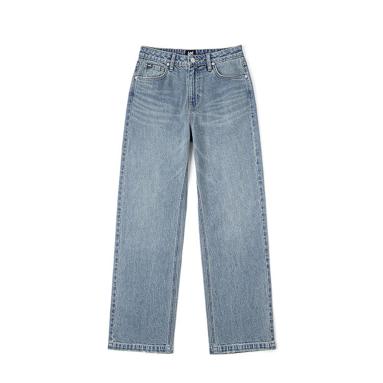 Lee Jeans Women's Light Blue Moderate Straight Fit Pants