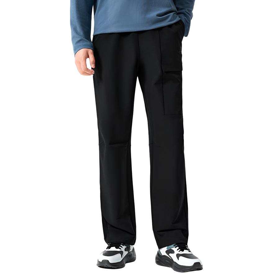 361° Knitted Sweatpants Men's Super Black Thin Straight Fit Pants