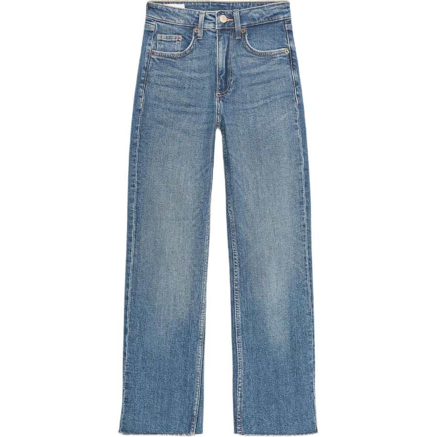 ZARA Trf Jeans Women's Blue Moderate Flared Pants
