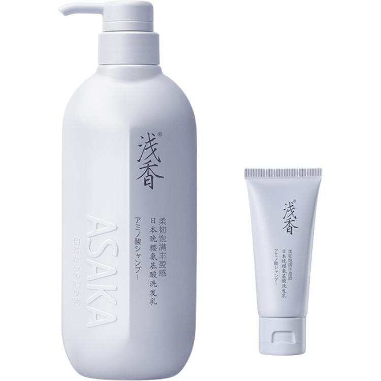 ASAKA Amino Acids Shampoo Cream Hair Care Oil Control Dandruff Treatment Anti Breakage Cleaning Cherry Blossom