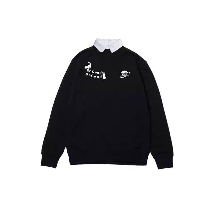Nike Nike Sweatshirts Men's Black Lapel Moderate