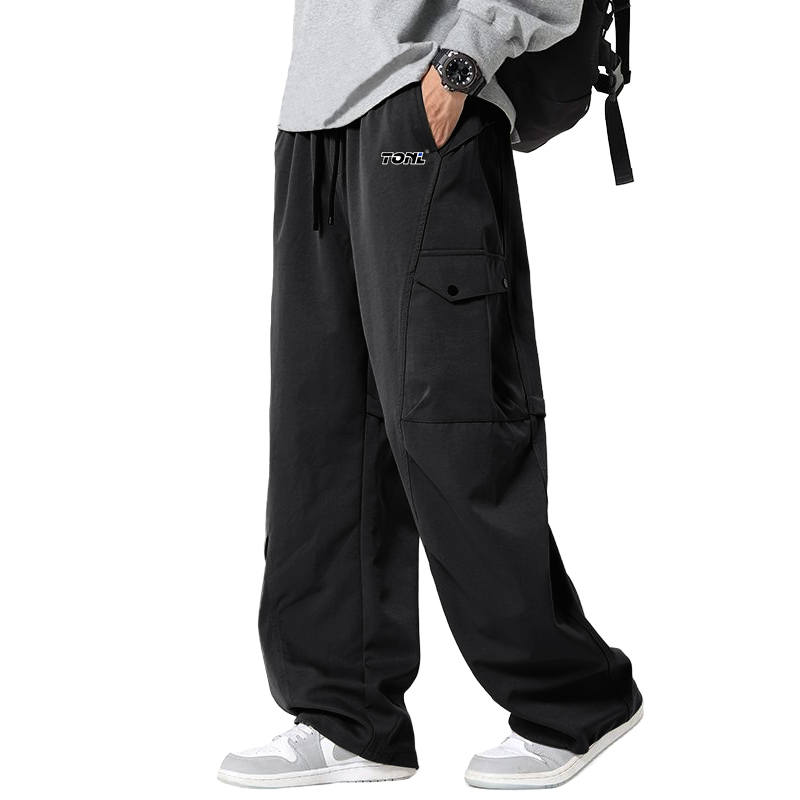 Tonlion Casual Pants Unisex Moderate Sweatpants