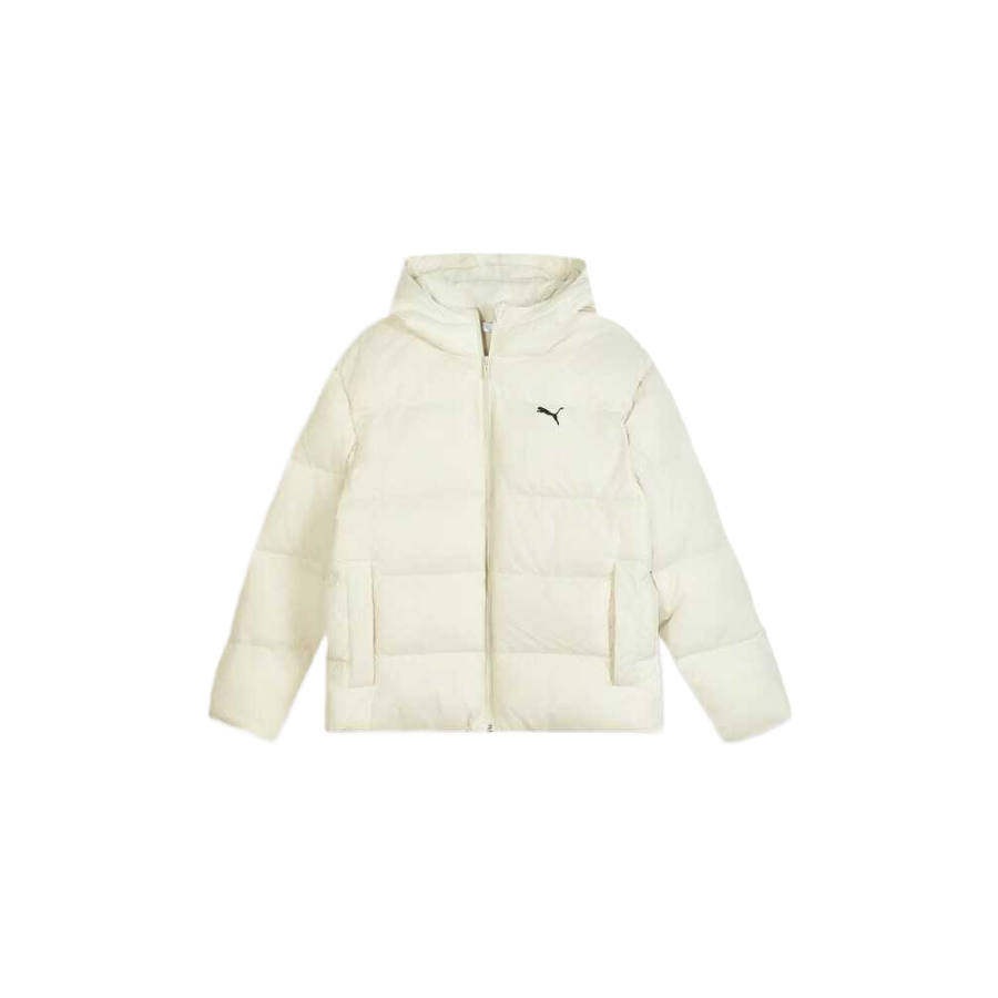 PUMA ESS+ Down Jackets Men's Snow White Hooded Non Detachable Moderate