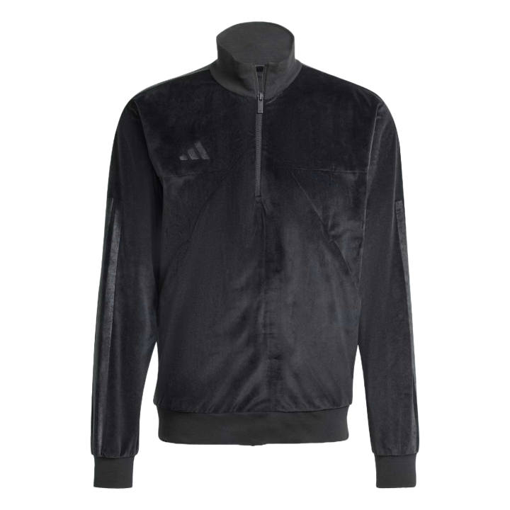 Adidas Adidas Track Sweatshirts Men's Black Stand Collar Moderate Regular