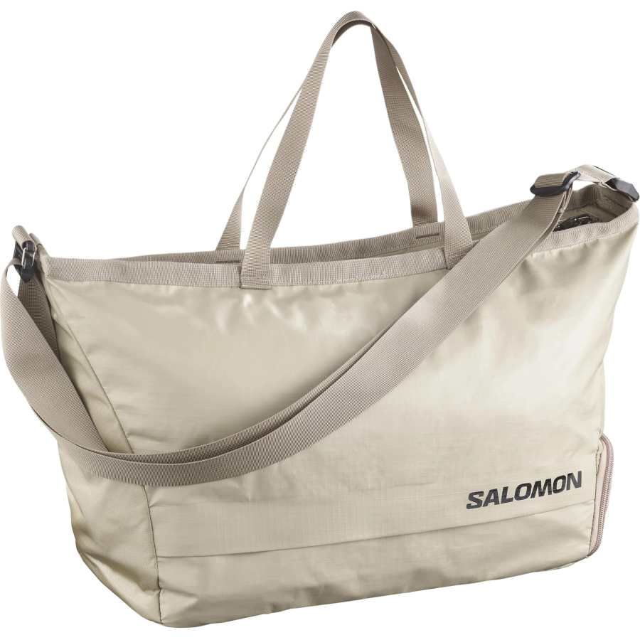 SALOMON Polyester One Shoulder Portable Outdoor Bag Unisex Light Gray
