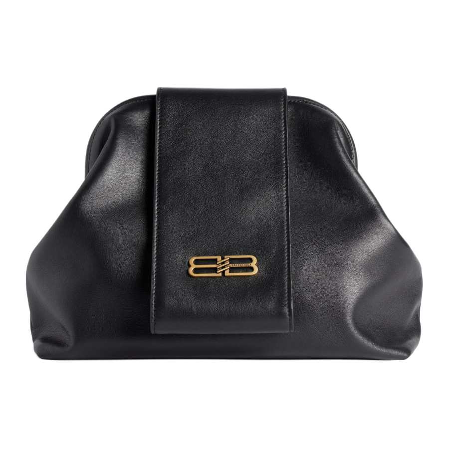 Balenciaga Cow Leather Handbag Medium Women's Black