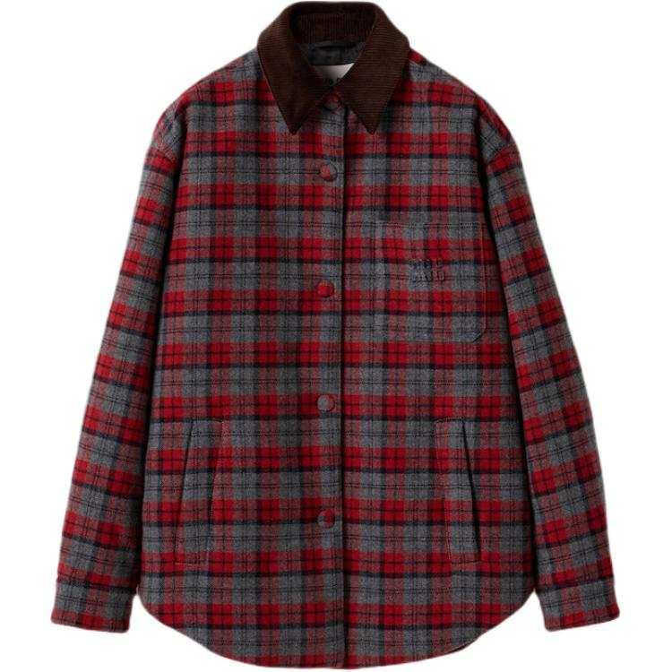 MIU MIU MIU MIU Button Up Checked Jacket