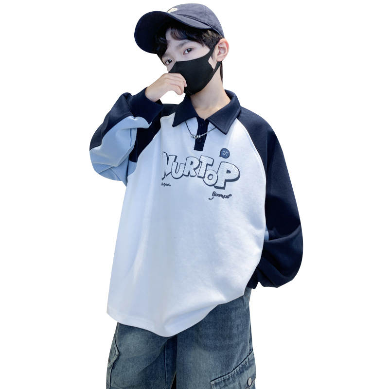 EASTERN CAMEL EASTERN CAMEL Kids Sweatshirts Polo Collar Moderate