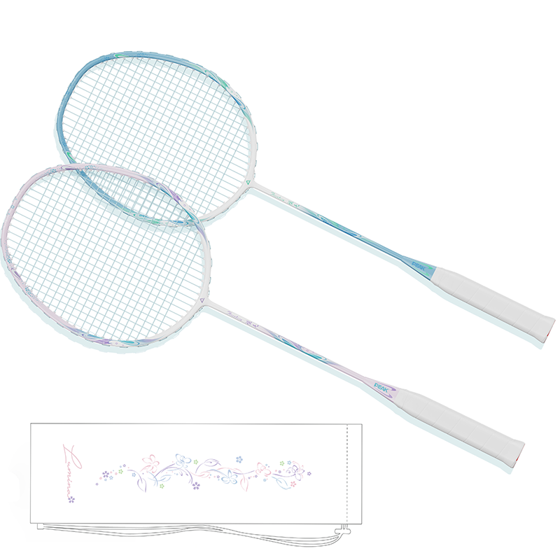 PEAK PEAK Peach Blossom Collection Carbon Composite Badminton Rackets Control Type All around Defense Entry level 675MM