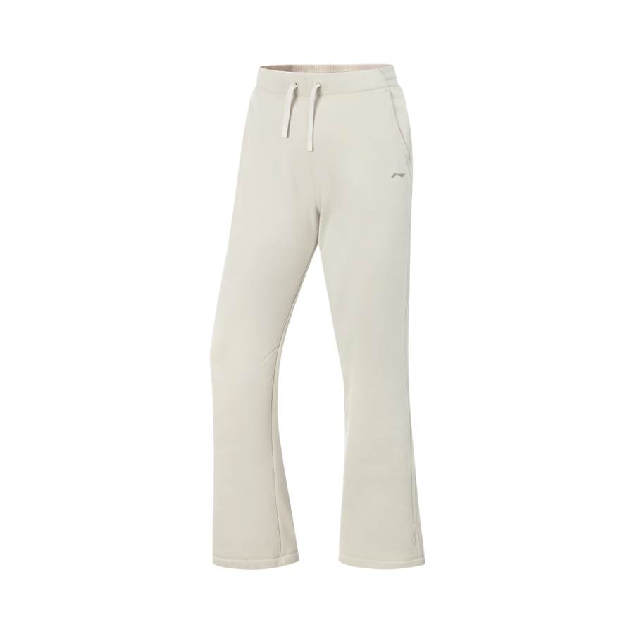 Li-Ning Li Ning Fitness Series Fleece Lined Thermal Temperature Lock Dry And Fresh Casual Versatile Knitted Sweatpants Women's