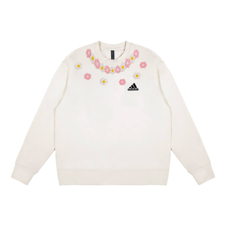 Adidas Adidas 3 Stripes Sweatshirt Unisex White