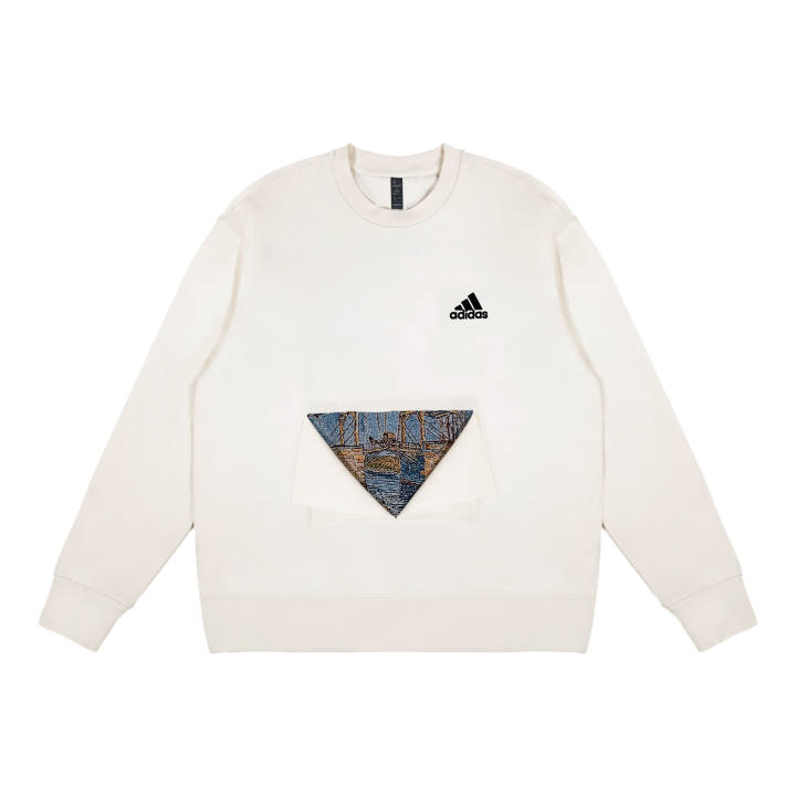 Adidas Adidas 3 Stripes Sweatshirt Unisex White