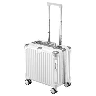 DTA ABS+PC Trolley Bag Unisex Black/White/Green/Pink/Blue/Silver