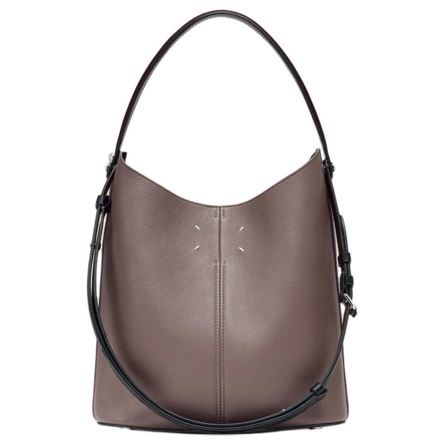 Maison Margiela Calfskin HOBO Bag, Shoulder Handbag Women's Brown