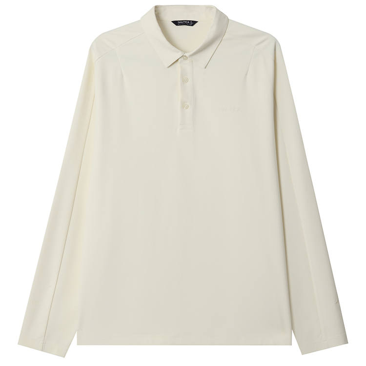 NAUTICA Polo Shirts Men's Crane White 187 Polo Collar Moderate Straight Fit