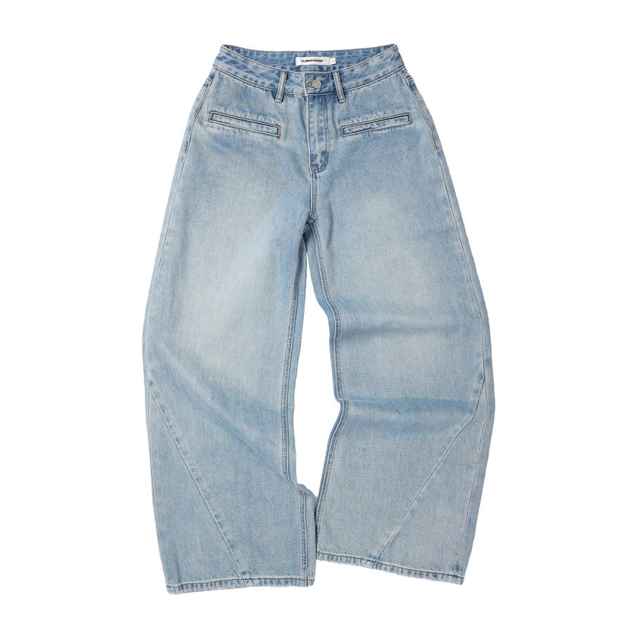 CLIMAX VISION Jeans Women's Glacier Blue Moderate Straight Fit Pants