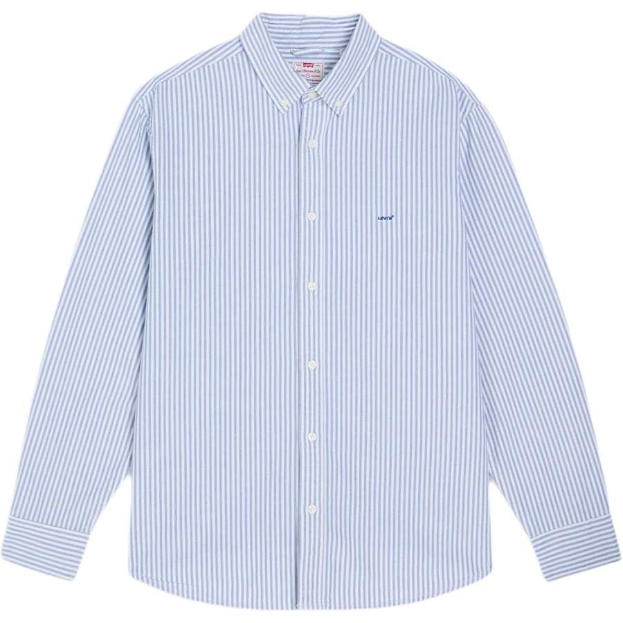 Levis Levis Shirts Men's Blue Lapel Moderate
