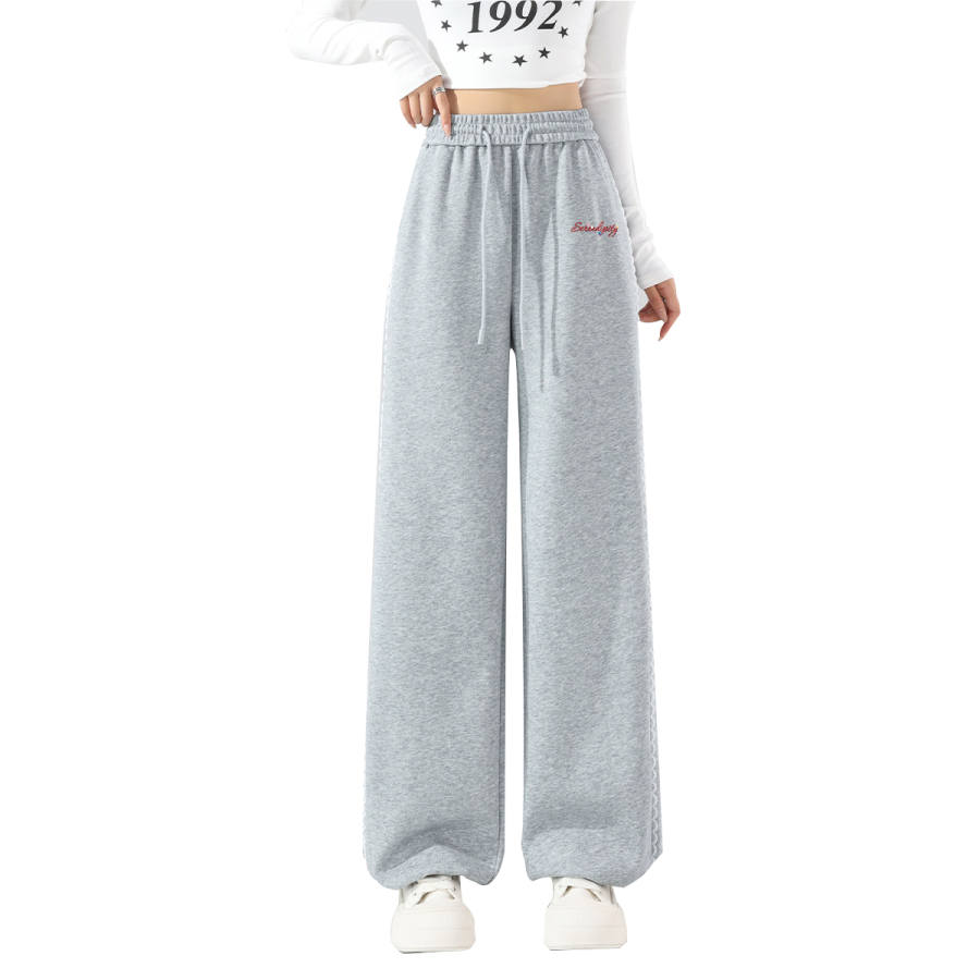 Tonlion Casual Pants Women's Moderate Wide Leg Pants