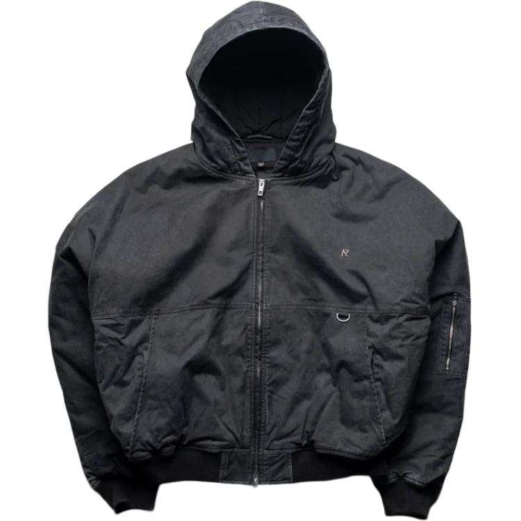 REPRESENT Represent Washed Bomber Hooded Jacket