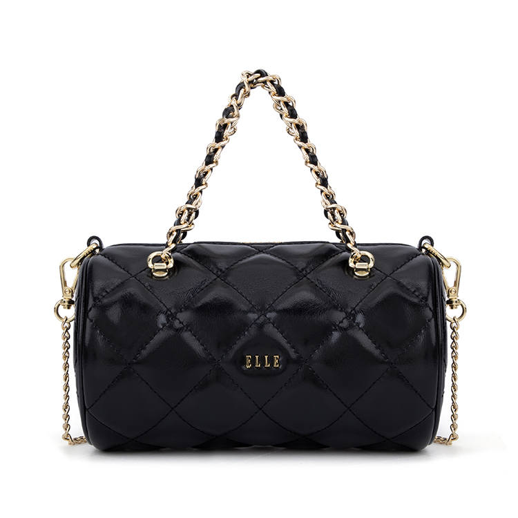 ELLE Cow Leather Handbag Regular Women's Multicolor