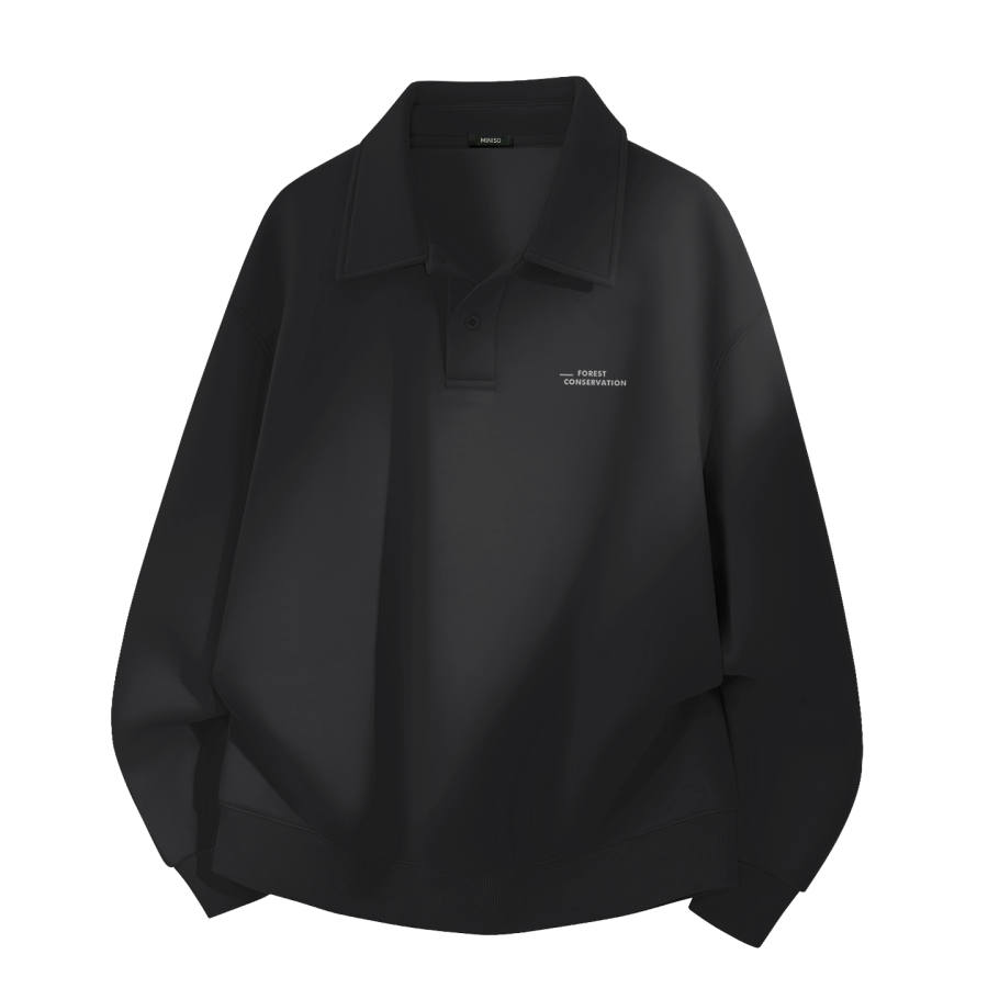 MINISO MINISO Sweatshirts Unisex Lapel Moderate Heavyweight