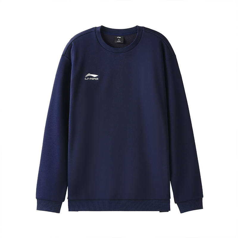 Li-Ning Li Ning Sweatshirts Unisex Ink Blue Crew Neck Moderate