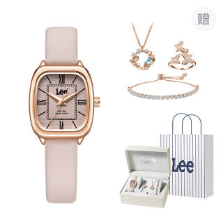 Lee Quartz Movement Leather Strap Tan Watch Dial Women's Watch