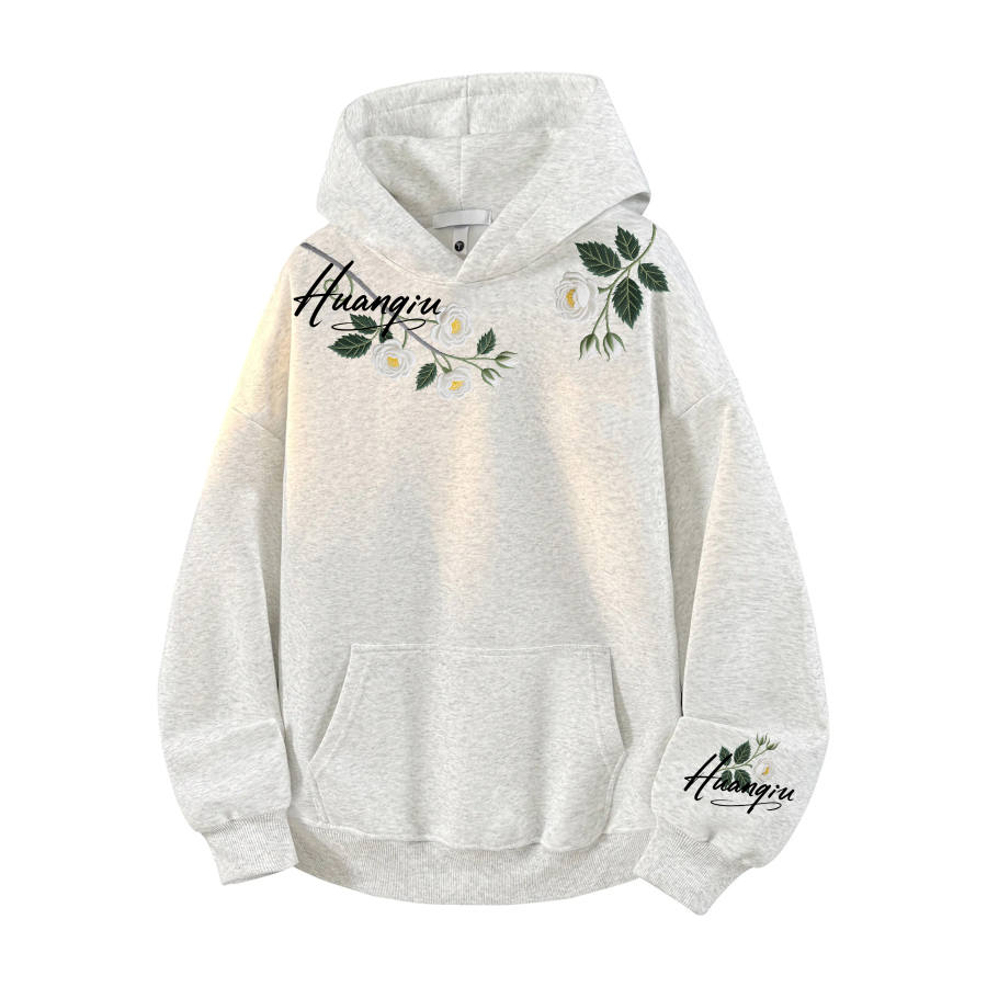 HUANQIU Sweatshirts Unisex Hooded Moderate Heavyweight