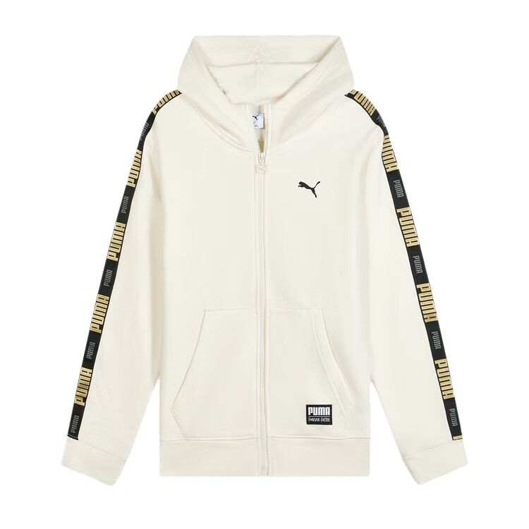 PUMA Hoodie HANDWRITING LABEL JACKET Casual Hooded Fleece Lined Thermal Jacket Men's