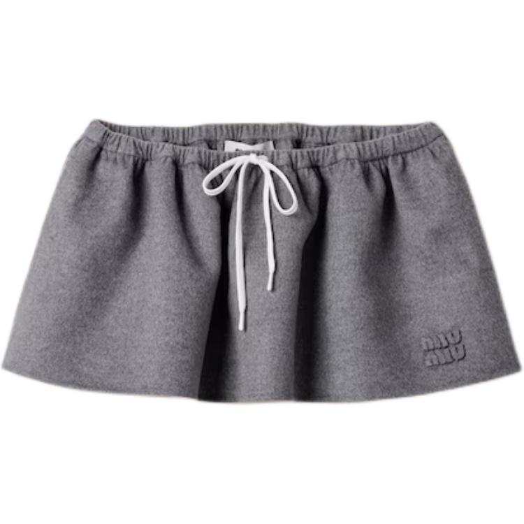 Miu Miu drawstring-waist skirt