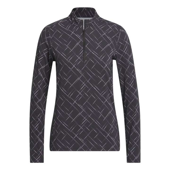 Adidas Adidas Free Shipping With AdiClub Ultimate365 Printed Quarter Zip Mock Neck Top