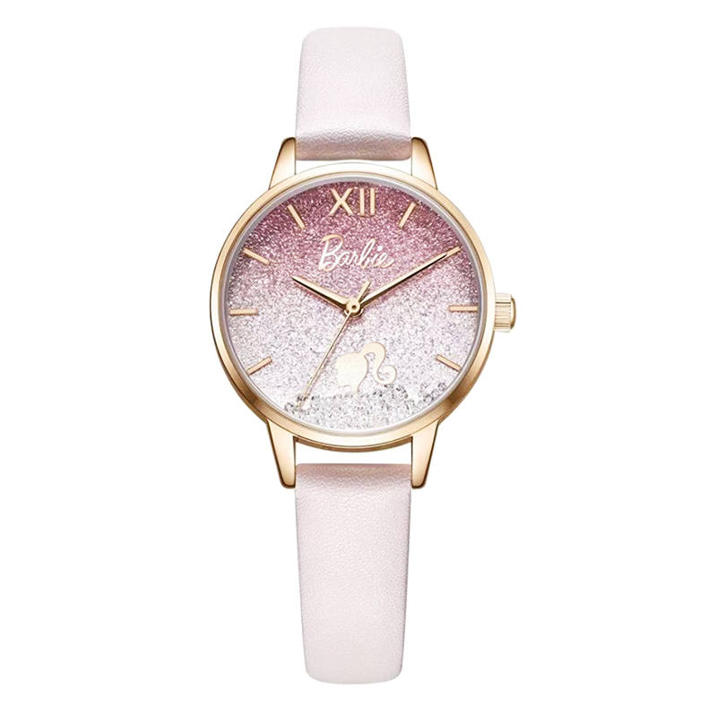 Barbie Galaxy Sweet Talk Collection Quartz Movement Genuine Leather Strap Watch Women's Watch