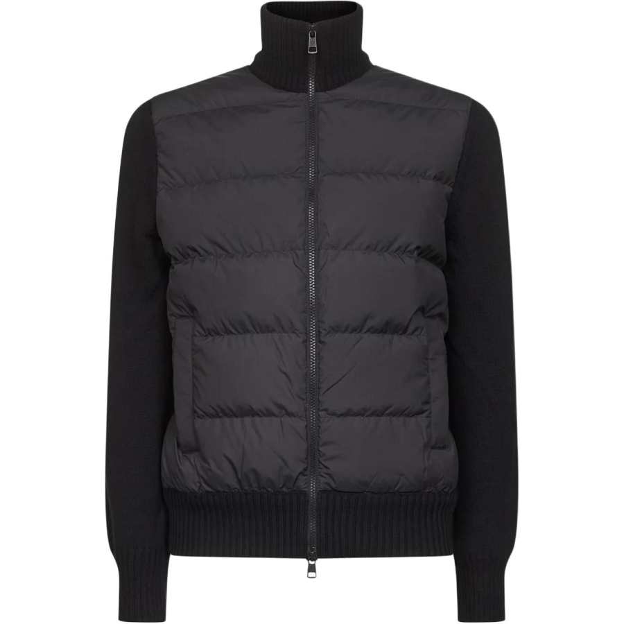 Moncler High Neck Zip Up Padded Cardigan