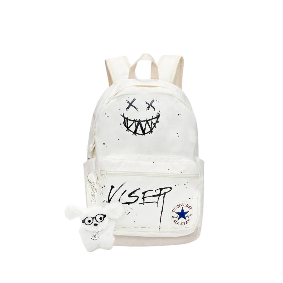 Converse Converse Polyester Funi Graffiti Fantasy Backpack Regular Unisex Black White