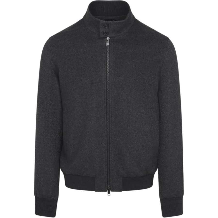 Ermenegildo Zegna Zegna Zipped High Neck Bomber Jacket