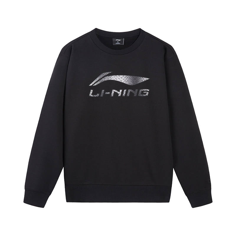 Li-Ning Li Ning Sweatshirts Men's Black Crew Neck Moderate