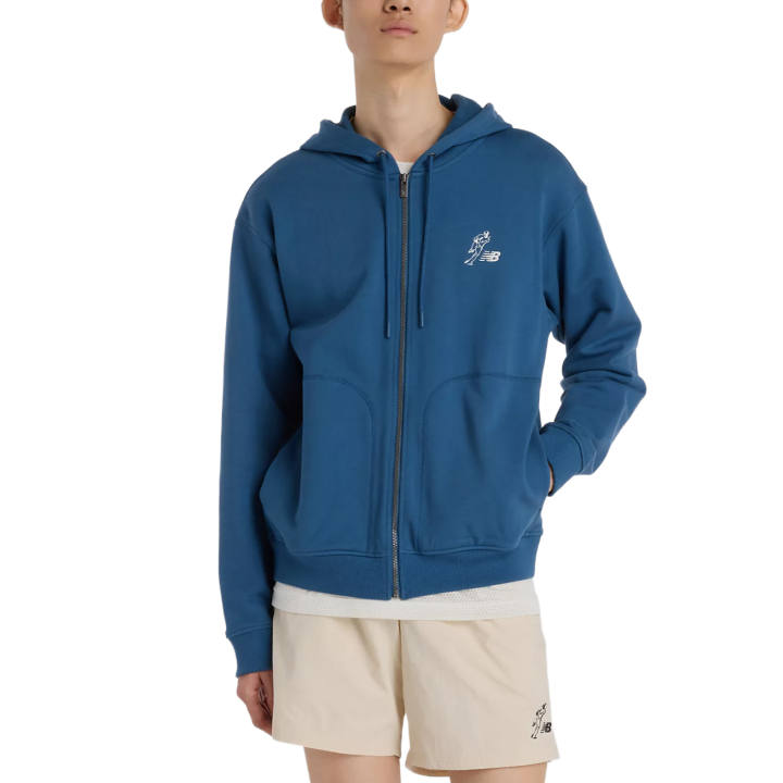 New Balance New Balance Sweatshirts Men's Blue Hooded Moderate Regular