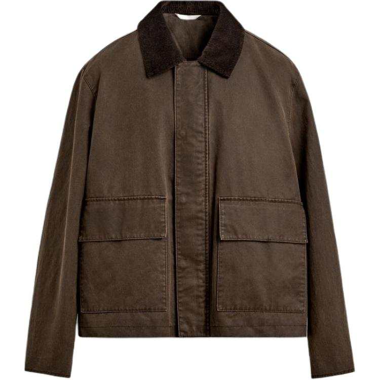 ZARA ZARA Jackets Men's Brown Lapel Moderate Other