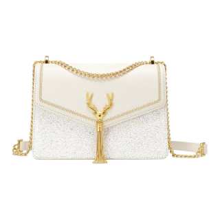 JUST STAR Leather Small Square Bag, Envelope Bag, Underarm Crossbody Bag, Shoulder Bag Regular Women's Multicolor